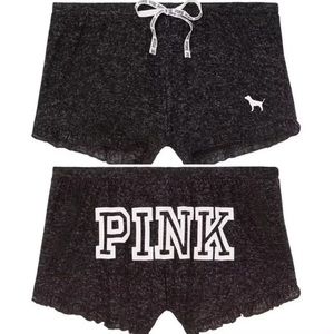 Vs Pink Cozy Jersey Sleep Short Shortie Pajama M